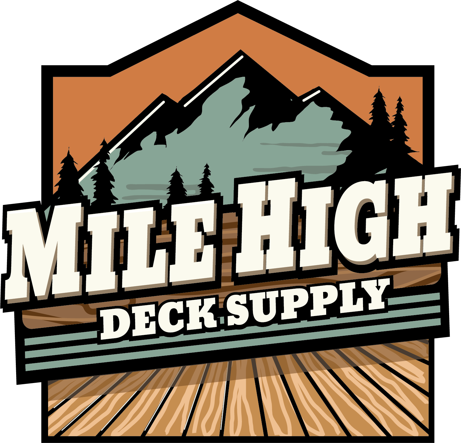 Company logo for 'Mile High Deck Supply'.