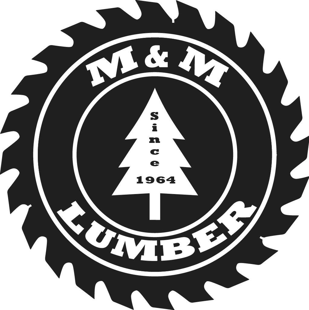 Company logo for 'M & M Lumber'.