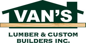 Company logo for 'Van's Lumber'.