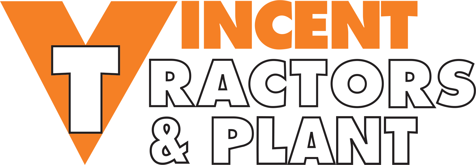 Company logo for 'Vincent Tractors & Plant'.