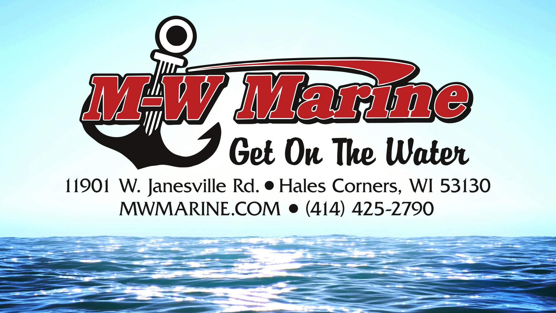 M-W Marine Logo Over Water
