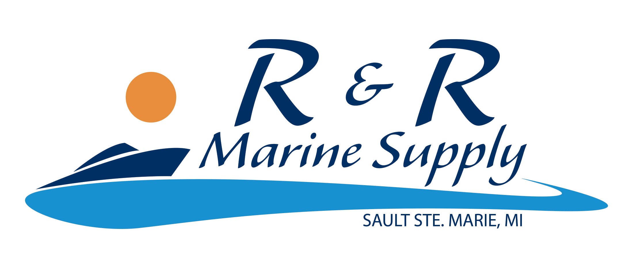 Company logo for 'R&R Marine Supply'.