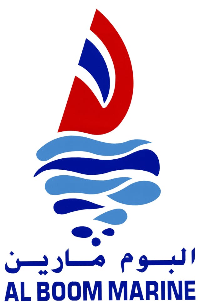 Company logo for 'AL BOOM MARINE'.