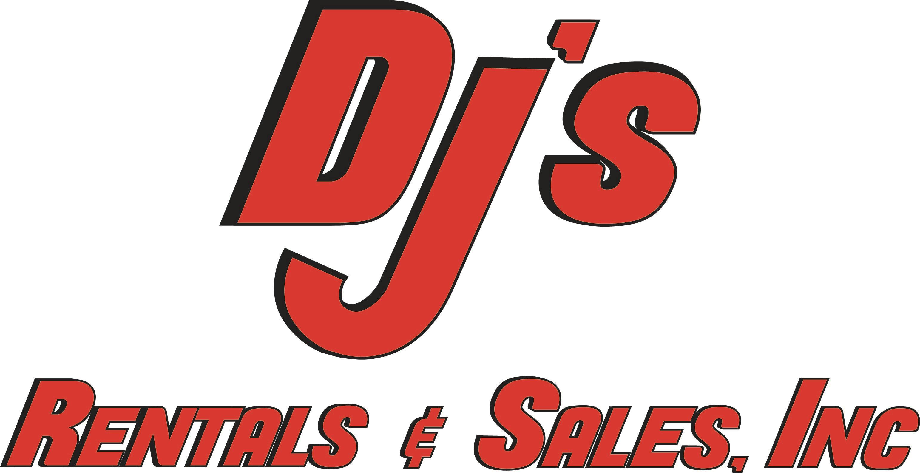 Company logo for 'DJ's Rentals & Sales, Inc.'.