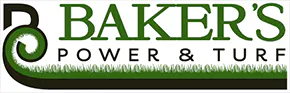 Company logo for 'Bakers Power & Turf'.