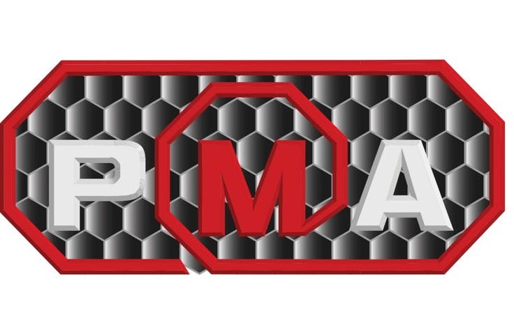 Company logo for 'P.M.A. (PERREUX MATERIEL AGRICOLE)'.