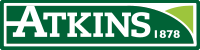 Company logo for 'Atkins Farm Machinery'.